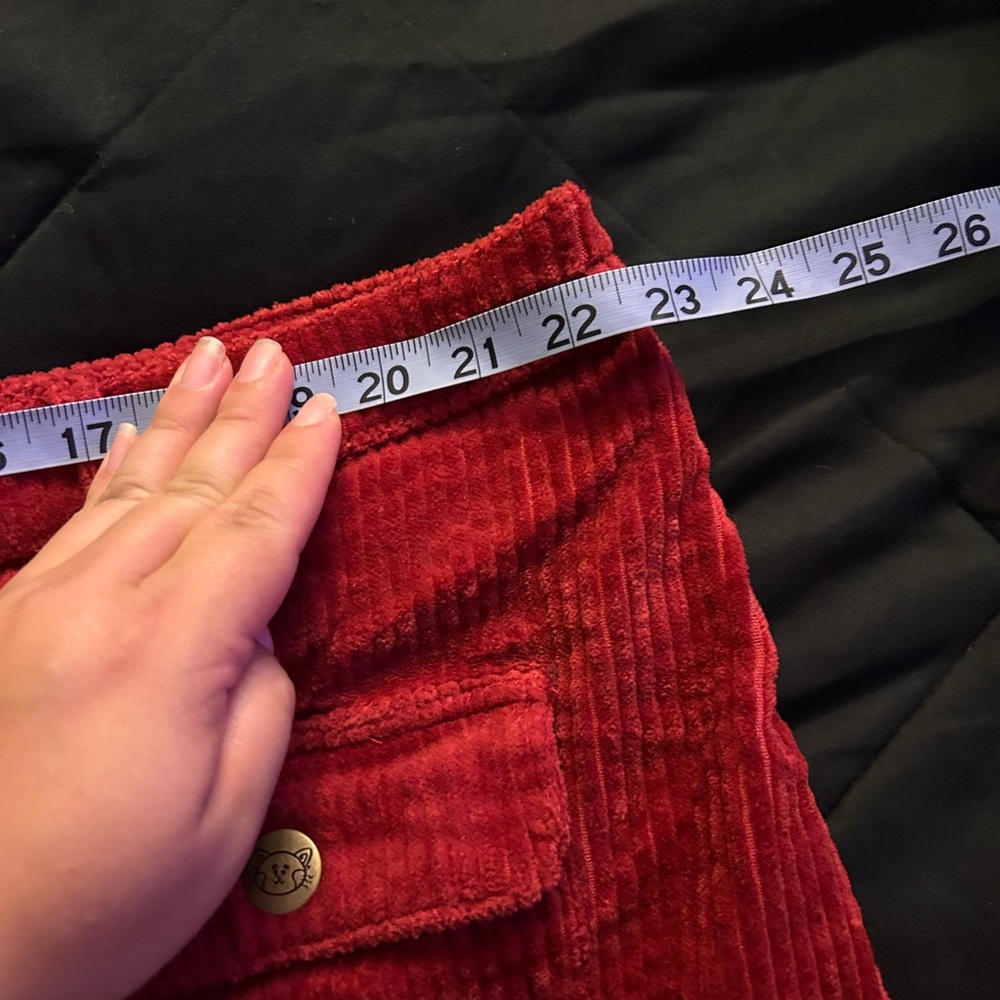 Disneys Turning Red Corduroy Mini Skirt with Fun Graphics curve plus - Picture 6 of 6